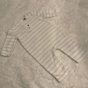 Janie and Jack Newborn One Piece with~elephant holding balloon